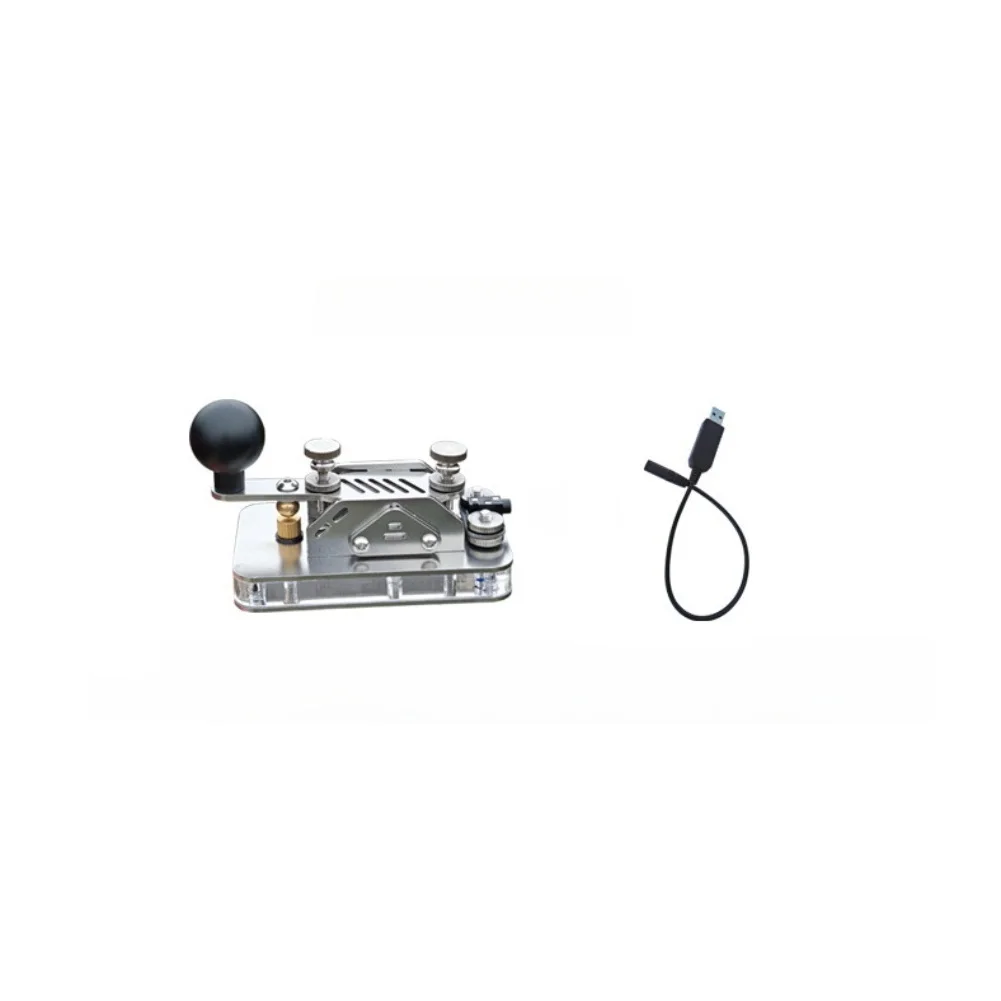 Ham Radio Key Telegraph Key For Radio Training Simple Single-lever Design Includes Connecting Cable For Ham Radio