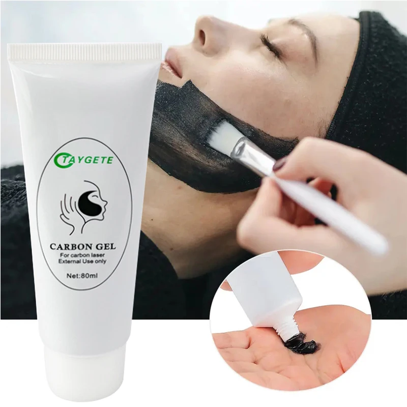 Novo gel de carbono preto creme facial máscara facial limpeza profunda suporte laser ativo nano toner rejuvenescimento da pele clareamento ferramentas cuidados