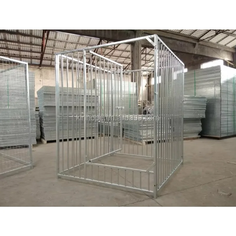 2m x2m x1.8m Large Outdoor Dog Kennel Welded Iron Animal Cage Breathable Square Pattern Fence