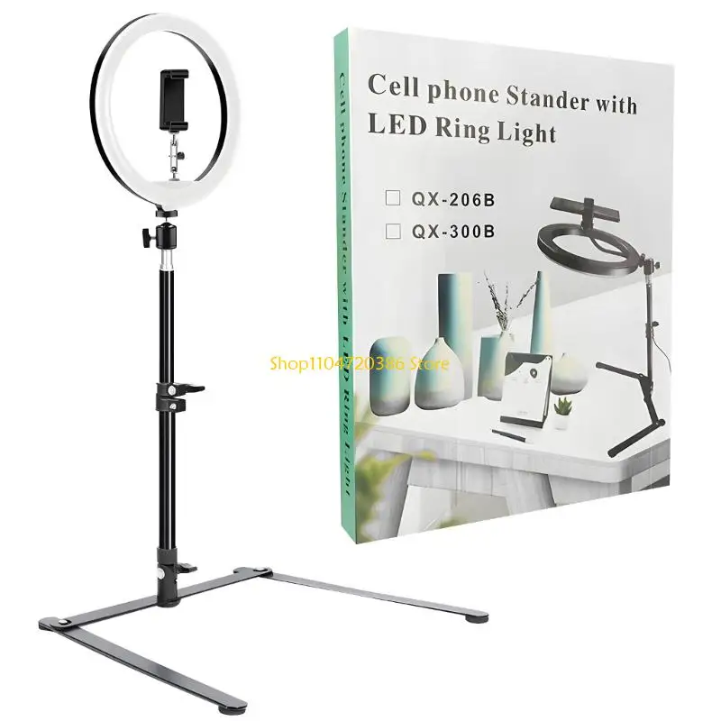 K0EA Adjustable Phone Projectors Stand Stable Carbon Steel Base 360 Rotations For Video Scanning Live Streaming