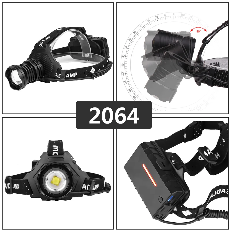 Super XHP160 Most Powerful Led Headlamp High Power Led Headlight 18650 Rechargeable Head flashlight Usb Fishing Head Lamp