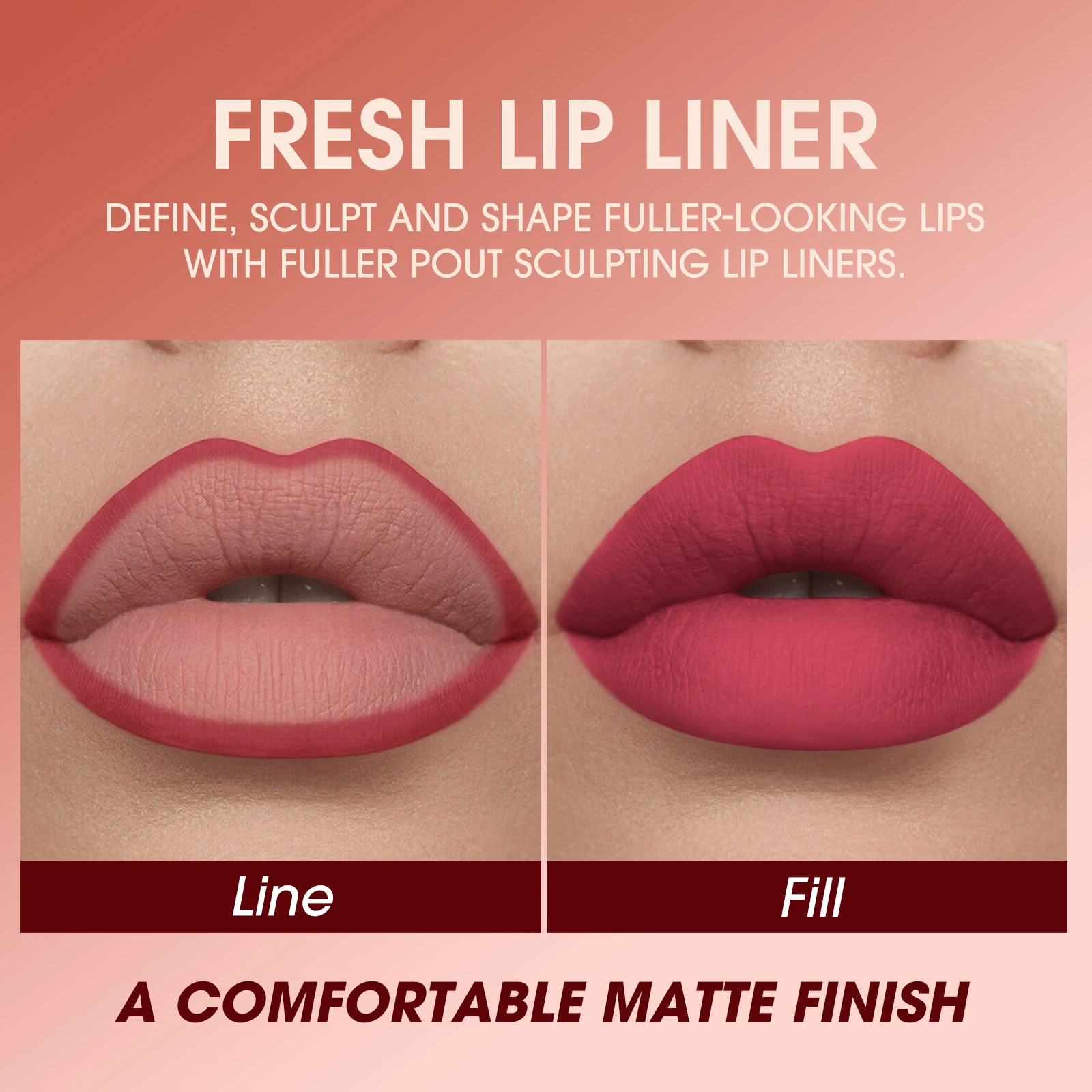 Lápiz delineador de labios mate, 7 colores, lápiz labial líquido resistente al agua de larga duración, delineador de labios, caja de Color, delineador de ojos, lápiz de sombra de ojos, 1 ud.