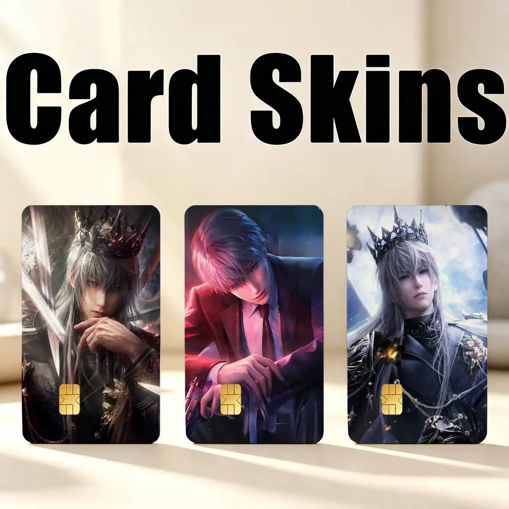 X-Xavier L-Love and D-Deepspace 1Set 4Pcs Waterproof Card Skin Stickers for Credit Bus IC Cards