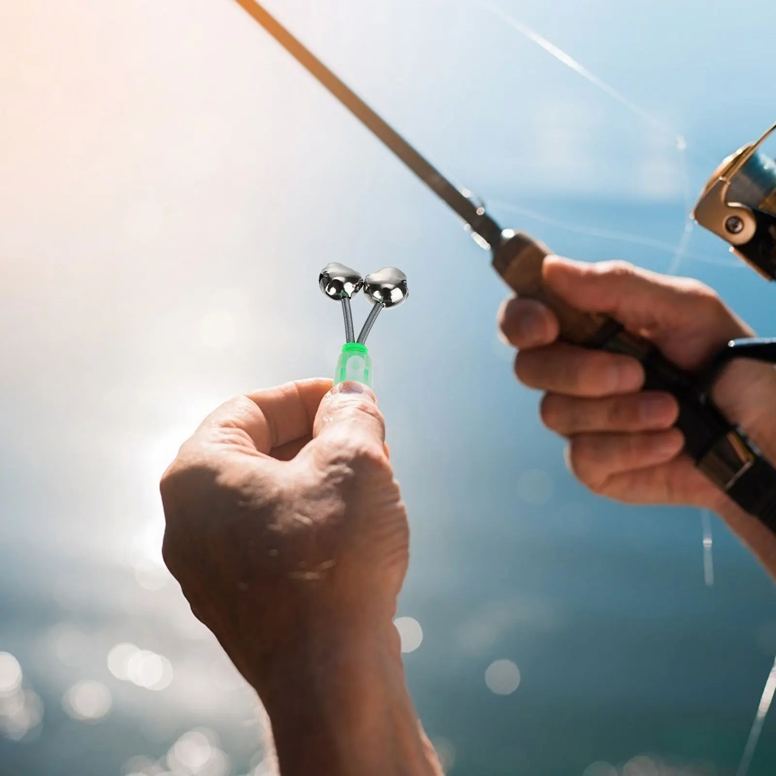 

12 Pcs Fishing Bell Twin Bells Alert Rod Alarm Portable Gear Accessories Sea Pole