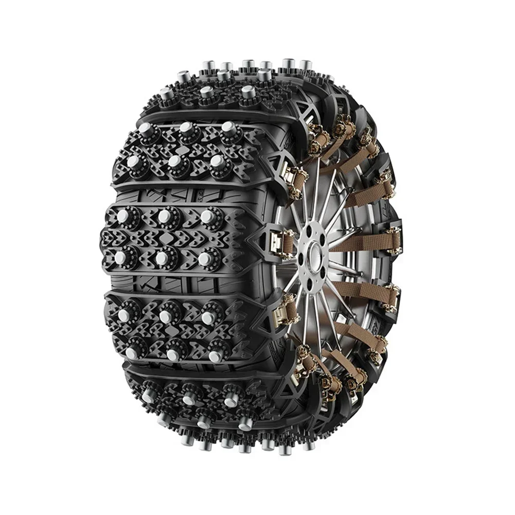 

Ample Supply Anti Slip Wheel Tire Snow Chains Car Winter Outdoor Anti Skid Yellow Grip Icy Roads Wheels Chains