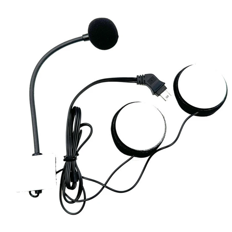 QM82 Half-Helmets Headset Speaker Windproof & Noise-Reducing Mouthpiece Microphone