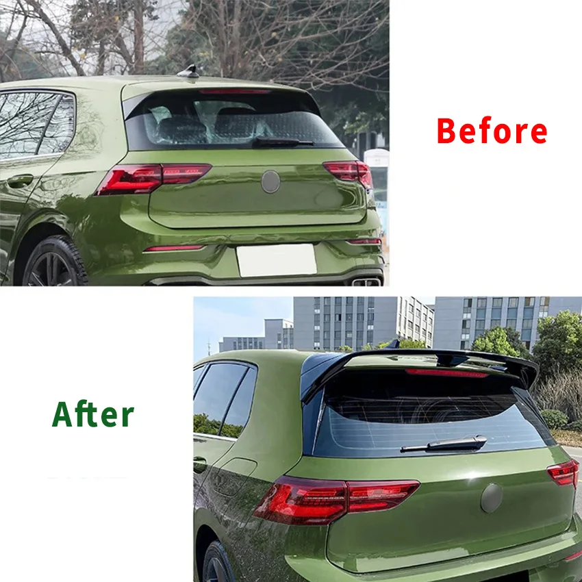 For VW Golf 8 MK8 GTI R GTD Clubsport CS 2020+ Car Tail Wings Rear Roof Lip Spoiler Rear Wing Auto Accessories New Arrivals