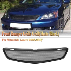 Racing Grill Front Grille For Mitsubishi Lancer ES OZ Rally 2006-2007 Real Carbon Fiber/Fiberglass Upper Bumper Hood Mesh Grid