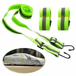 3m/6m Car Covers Elastic Adjustable Reflective Stripe Rope Easy Installation Rope Protect Cover From High Wind Multiple Use