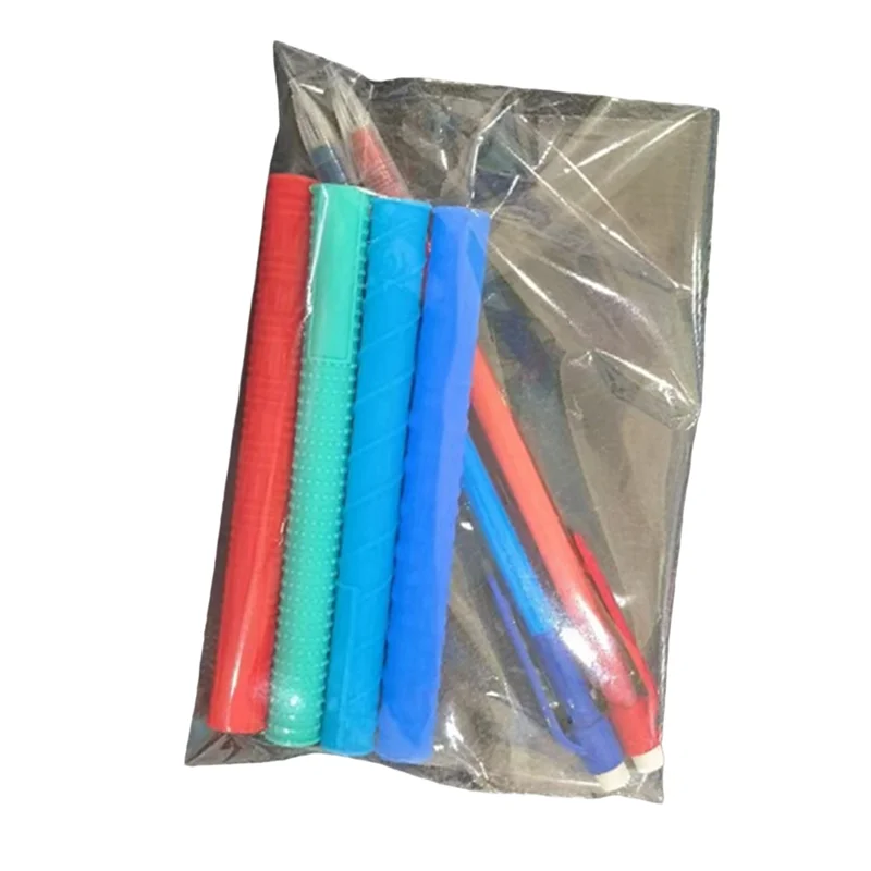 A76F-Textured Silicone Pencil Case Decompression Pen Holder Multifunctional Pen Holder
