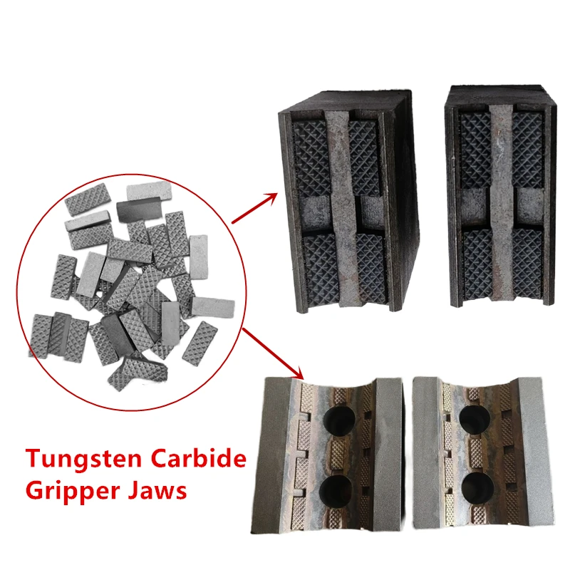 

1KG Tungsten Carbide Gripper Jaws Blades in Drilling Machine Parts Alloy Inserts used to Clamp and Hang Casing String