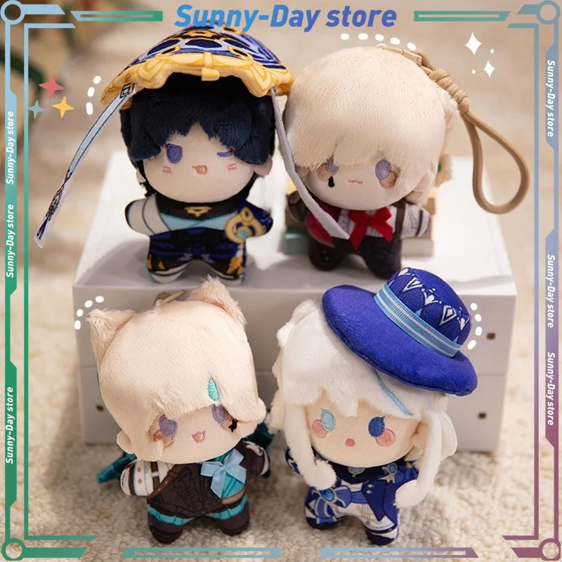 

New 12cm Genshins Impact Plush Toys Wanderer Furina Lyney Lynette Soft Plushied Dolls Cute Bag Pendant Key Chain Doll Gifts Toy