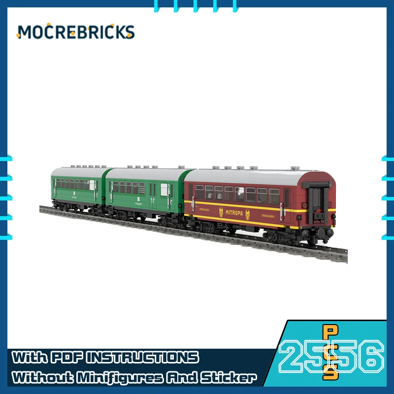 

MOC немецкая железнодорожная карета, четырехосевая модель радара, сделай сам, строительный блок, сборка, технология, кирпичи, игрушки для детей, подарки