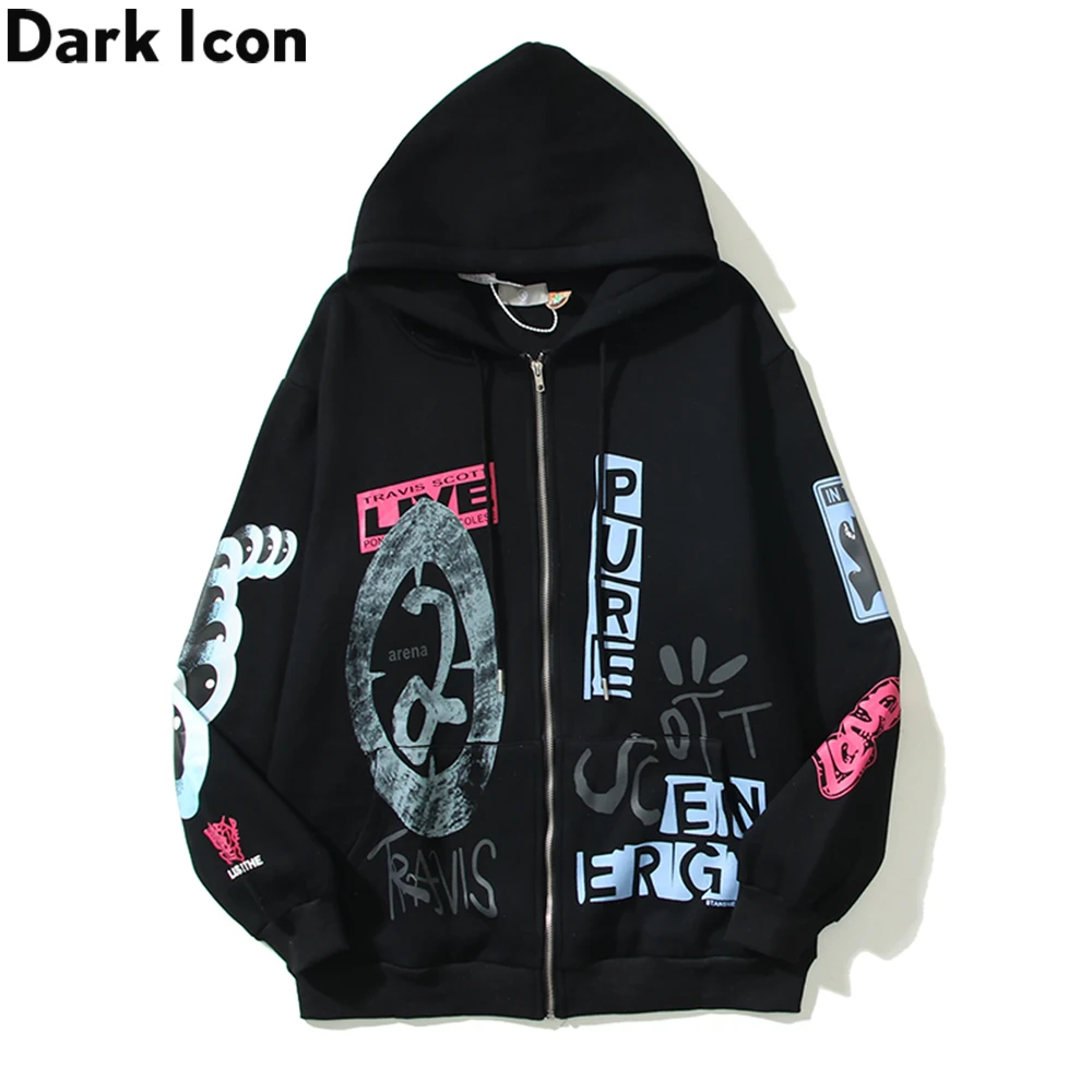 

Dark Icon O2 Pure Zip UP Hoodie Cactus Cardigan Hoodie Men Women Fleece Men's Sweatshirts 2022 Autumn