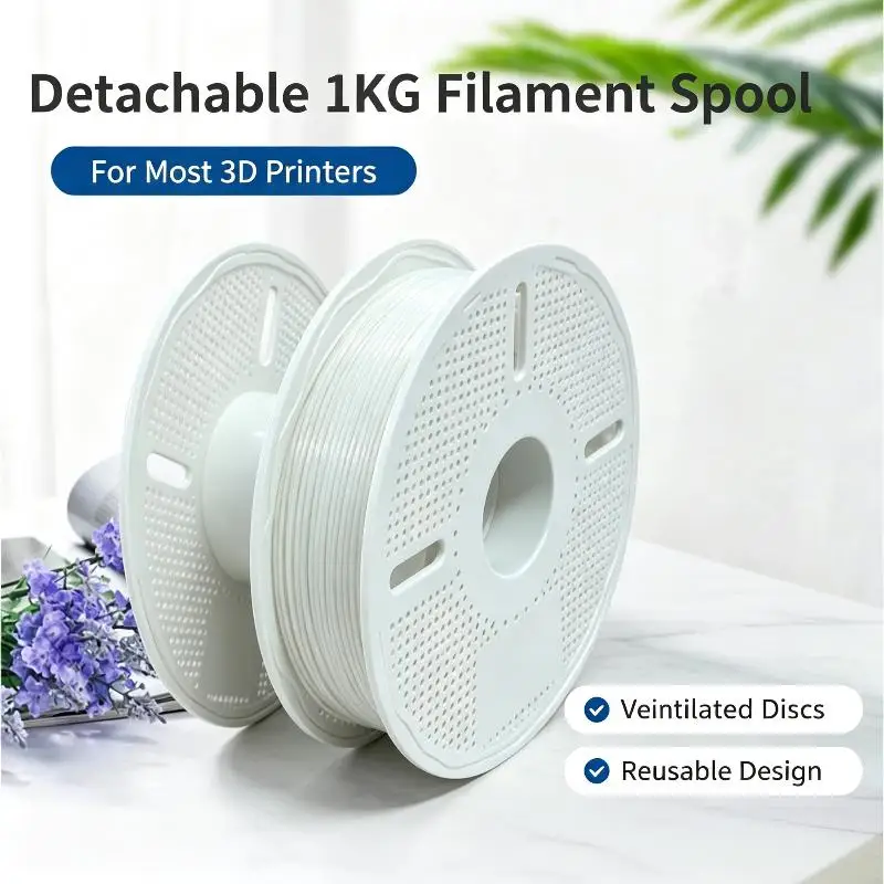 【Y】1Pcs Detachable Heat Resistant ABS Empty Filament Reel 3D Printers Reusable Spool For 1KG Refill Filament For Bambu Lab