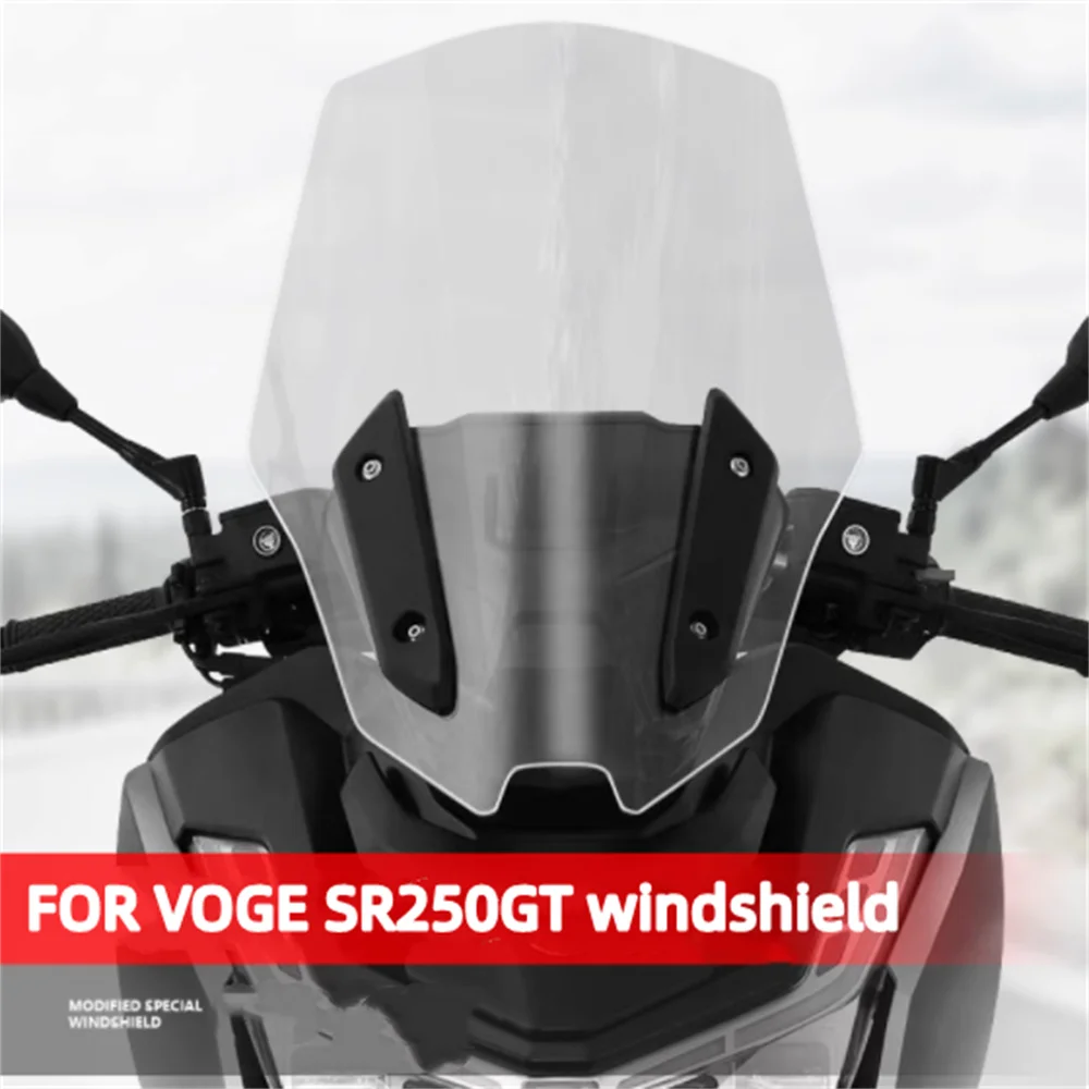 For VOGE SR250GT SR 250GT windshield modification with elevated front windshield accessories