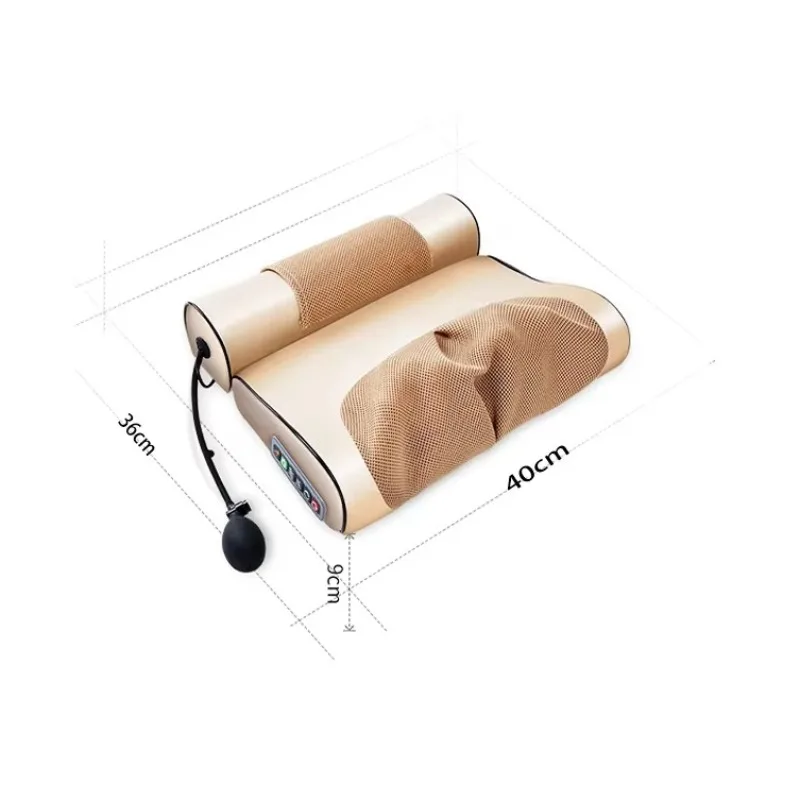 

Automatic Electric Air Compression Body Stretching Massage Pad Relaxation Therapy Waist Pillow Heated Head Massager