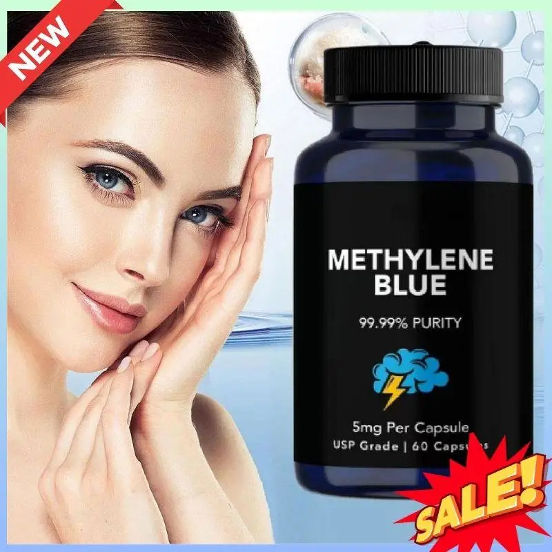 

Methylene Blue Capsule Высокочистые 60 капсул, 5 мг, синие капсулы Methylene, легко ласточкать и впитывается, встречно ежедневное здоровье
