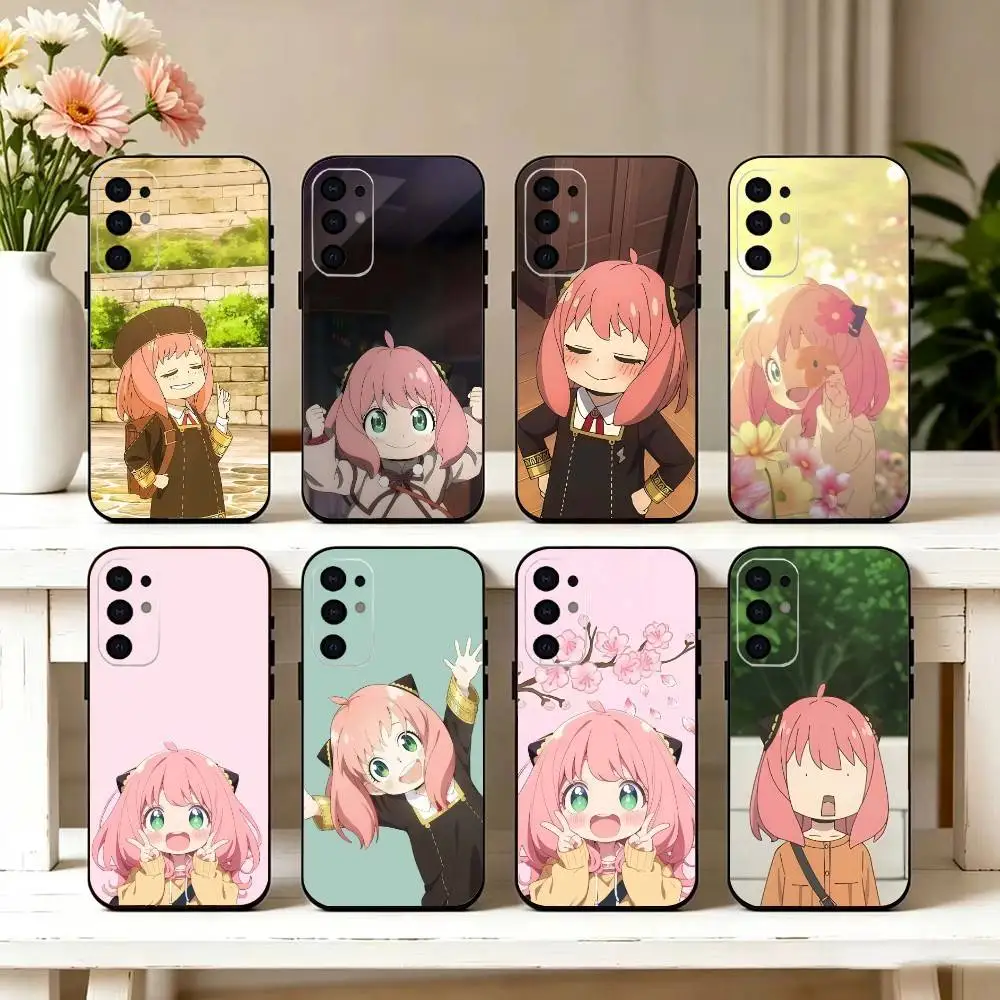Psychic Girl A-Anya Forger Phone Case For Samsung S25,S24,S21,S22,S23,S30,Ultra,S20,Plus,Fe,Soft Silicone Black Cover