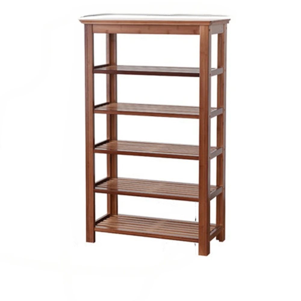 Six Story Shoe Rack Indoor Furniture Economical And Good Looking Solid Wood Simple Dustproof Bamboo Shelf