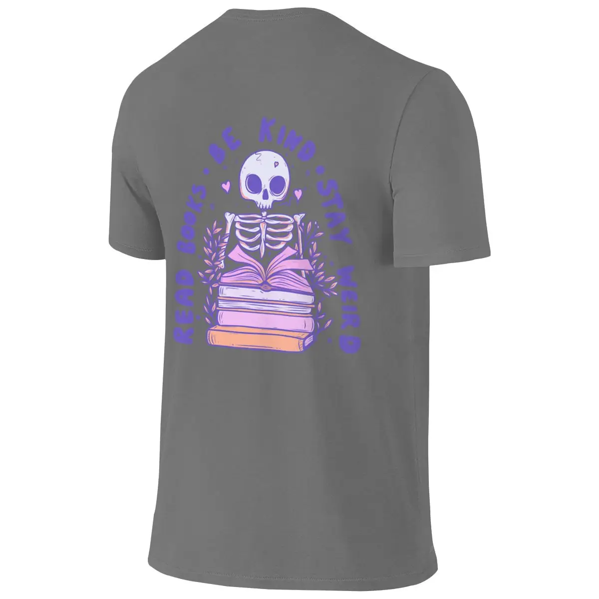 Read Books Be Kind Stay Weird Trendy Reversible T-shirt Minimalist Vibe Small Patterns Shirt