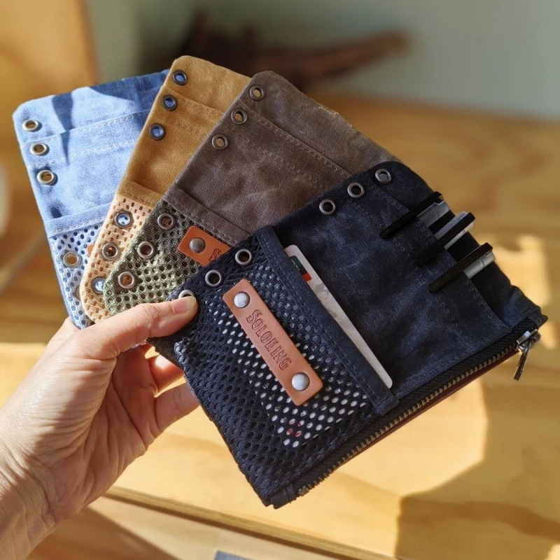 A5/A6/A7 Notebook Loose-Leaf Storage Bags Multifunctional Replaceable Canvas Inner Bag Passport Card Book Portable Painting Tool