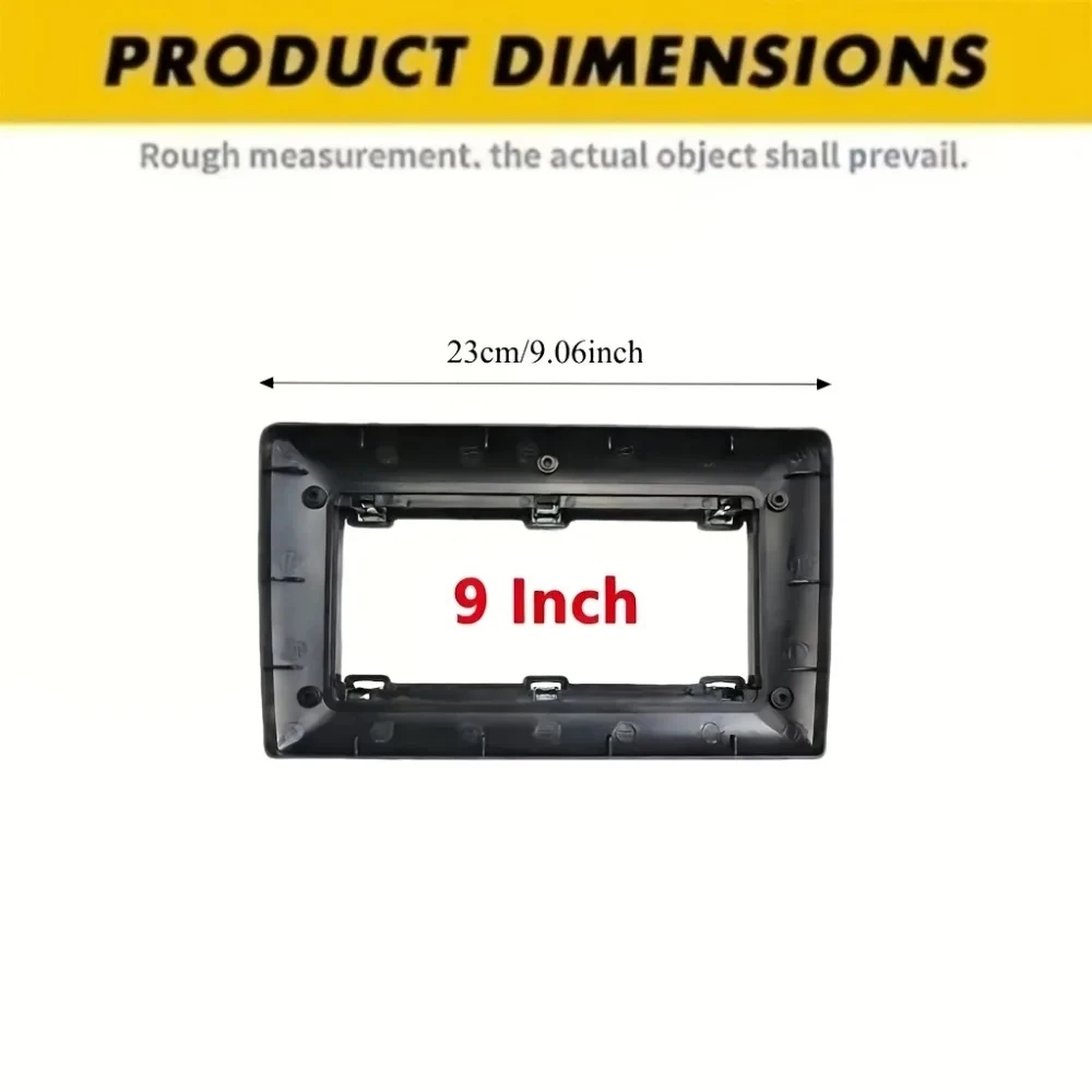 9/10 Zoll 2Din Autoradio-Einbaurahmen für VW Volkswagen Skoda Seat Universelles Auto-Stereo Armaturenbrett-Blende Verkleidung Frontplatte – Detail 3