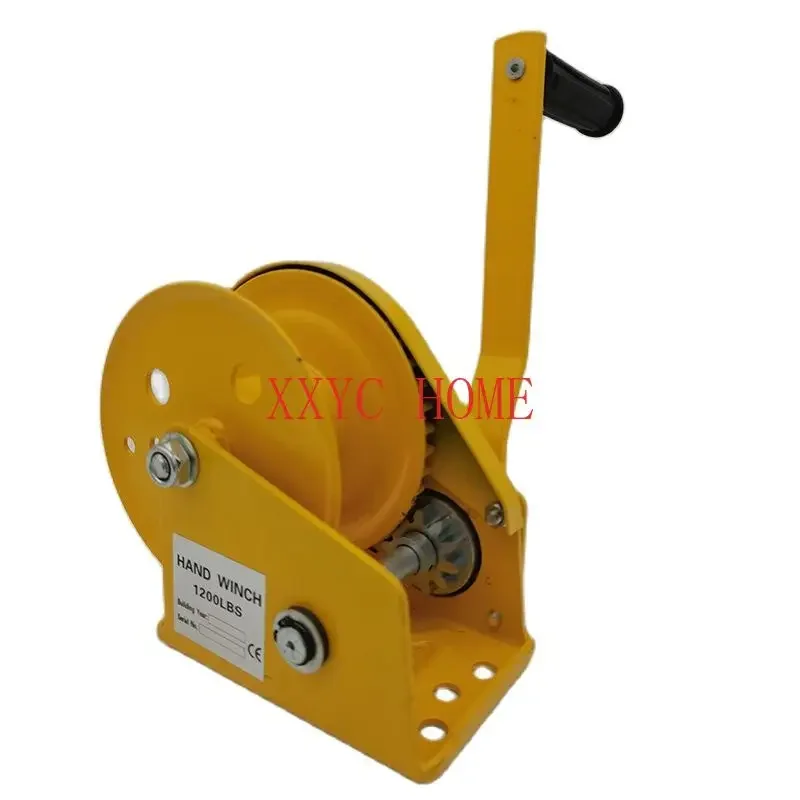 manual winch household small portable traction hoist with brake manual winch