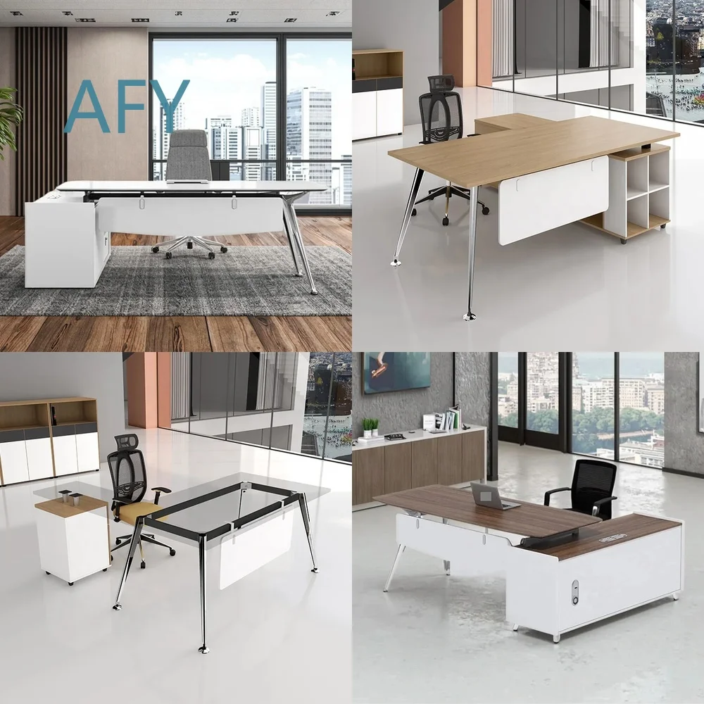 High Quality Office Table for President Desk Chair Combination for General Manager Workstation Large Supervisor Desk for