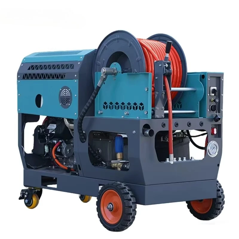 High Pressure Pipe Jetting Machine Compact Mobile Structure For Water Treatment Pipe Maintenance Factory Direct Manufacturer