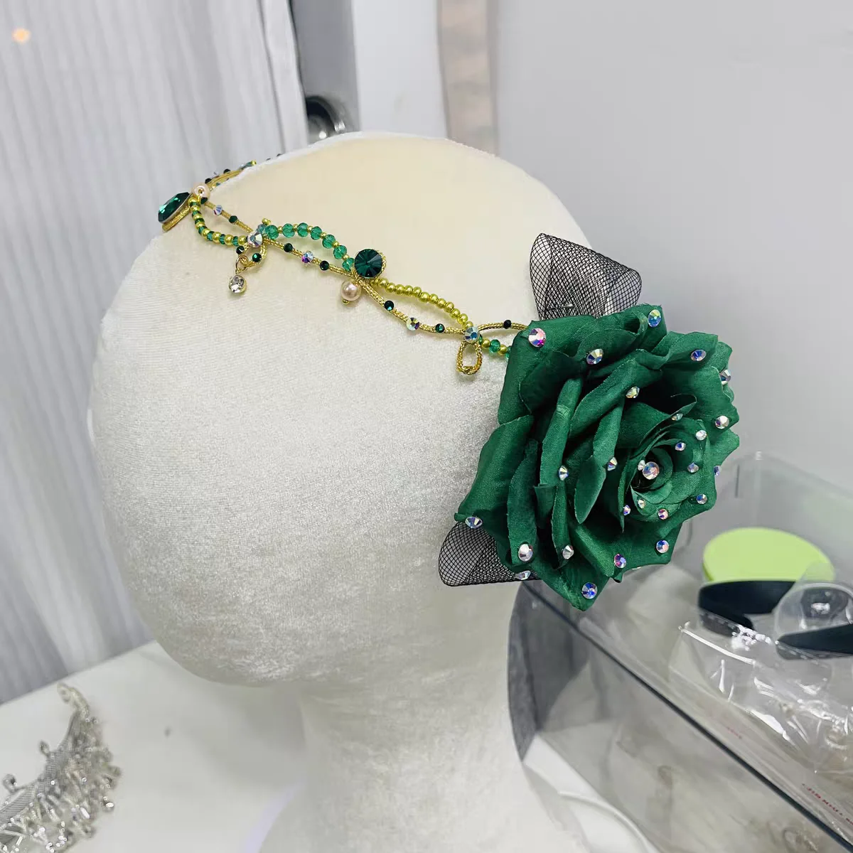 Ballet variation headwear pirate forehead chain bluebird forehead wear stage performance headwear handcrafted customization