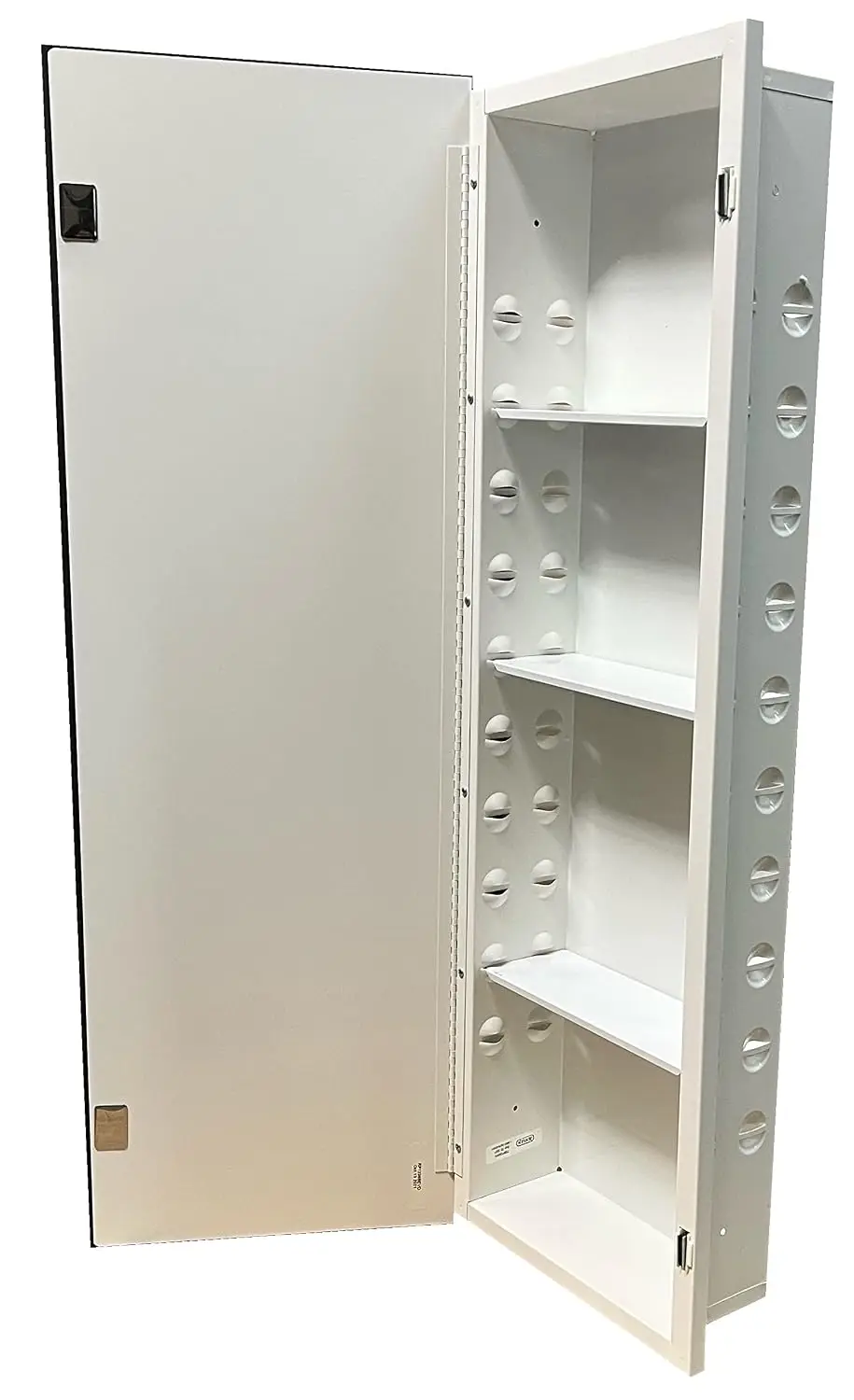 12x36 Inch Pillar Recessed Medicine Cabinet with Polished Mirror, Customized