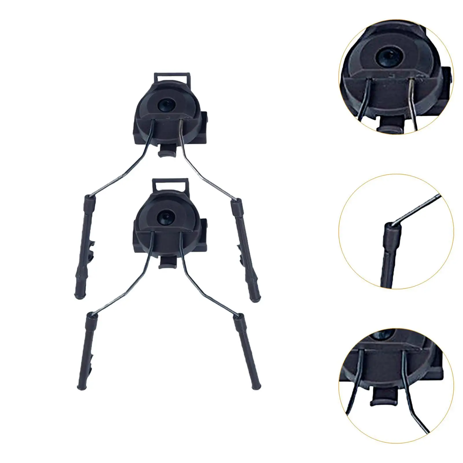 อะแดปเตอร์รางติดหมวกกันน็อค อุปกรณ์ป้องกันการได้ยิน น้ำหนักเบา อเนกประสงค์ ขายึดติดกับใบหน้าสำหรับกิจกรรมกลางแจ้ง การล่าสัตว์ สำหรับผู้ใหญ่