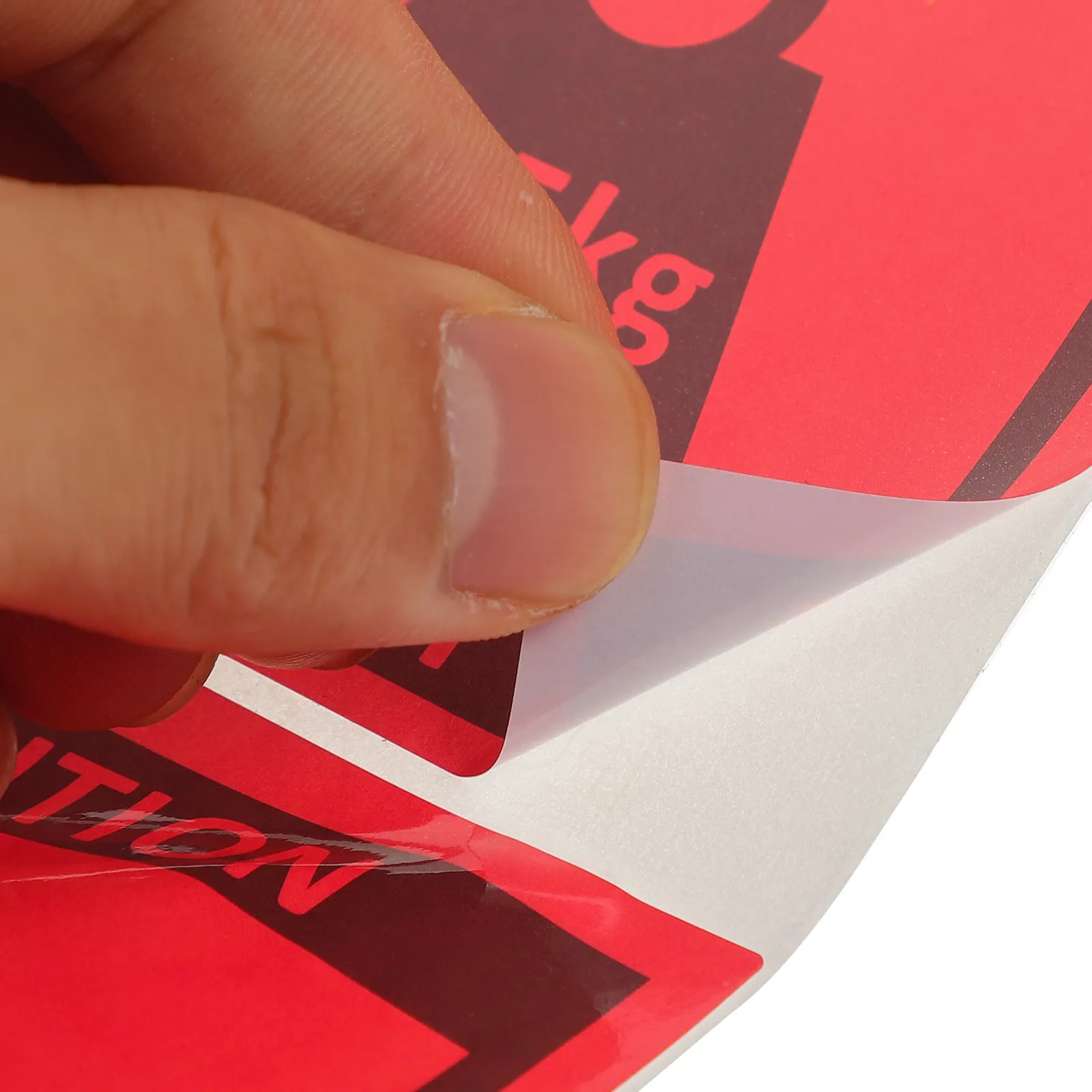 

1 Roll Heavy Warning Stickers High Adhesive Heavy Equipment Labels for Shipping Transport Team Lift Pack Safety