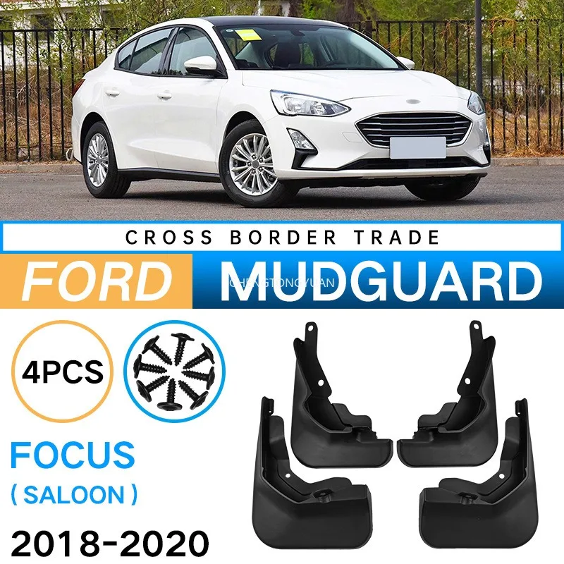 4 pcs/set Mudguards Splash Guards for Ford Focus ST Saloon 2018-2020 Fender Mud Flaps Splash Guards Car Accessories