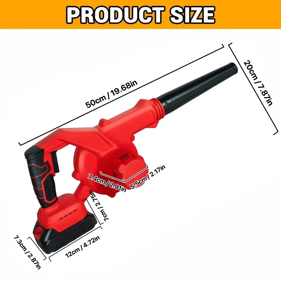 48V Electric Cordless Leaf Blower Portable Handheld Leaf Garden Dust Collector Cleaner Air Blower Power Tool Gardening Tools