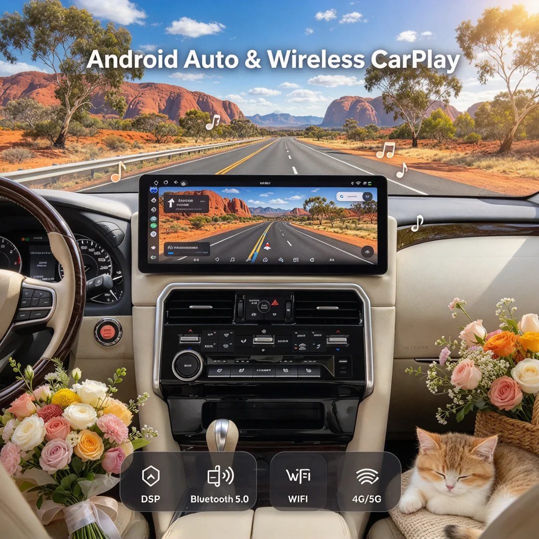 17inch Android 14 Car Radio Stereo For Infiniti QX80 Nissan Patrol Y63 2010-2022 Navi GPS Qled Screen Wireless CarPlay Unit DSP