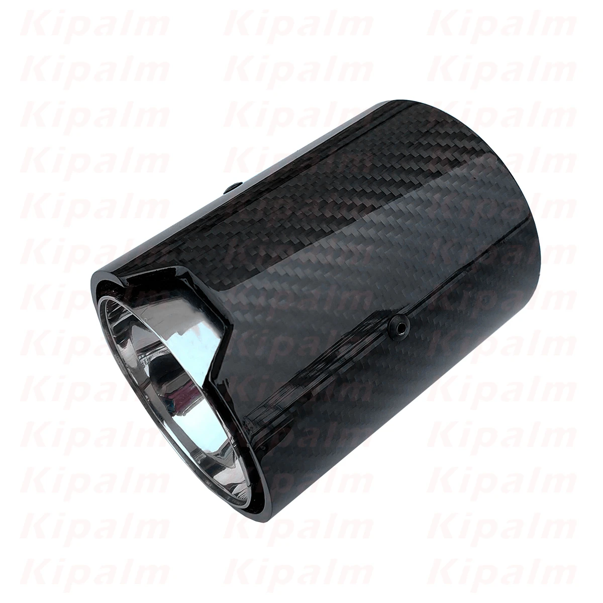 

1 Piece Glossy Carbon Fiber Exhaust Tip M Logo Muffler Tip Silver Stainless Steel for BMW Muffler Nozzle Tail