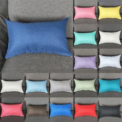 Federa in finto cotone, fodera per cuscino a prova di sudore, decorazioni multicolori per camera da letto, casa, Hotel, 30x50cm, 1 pz