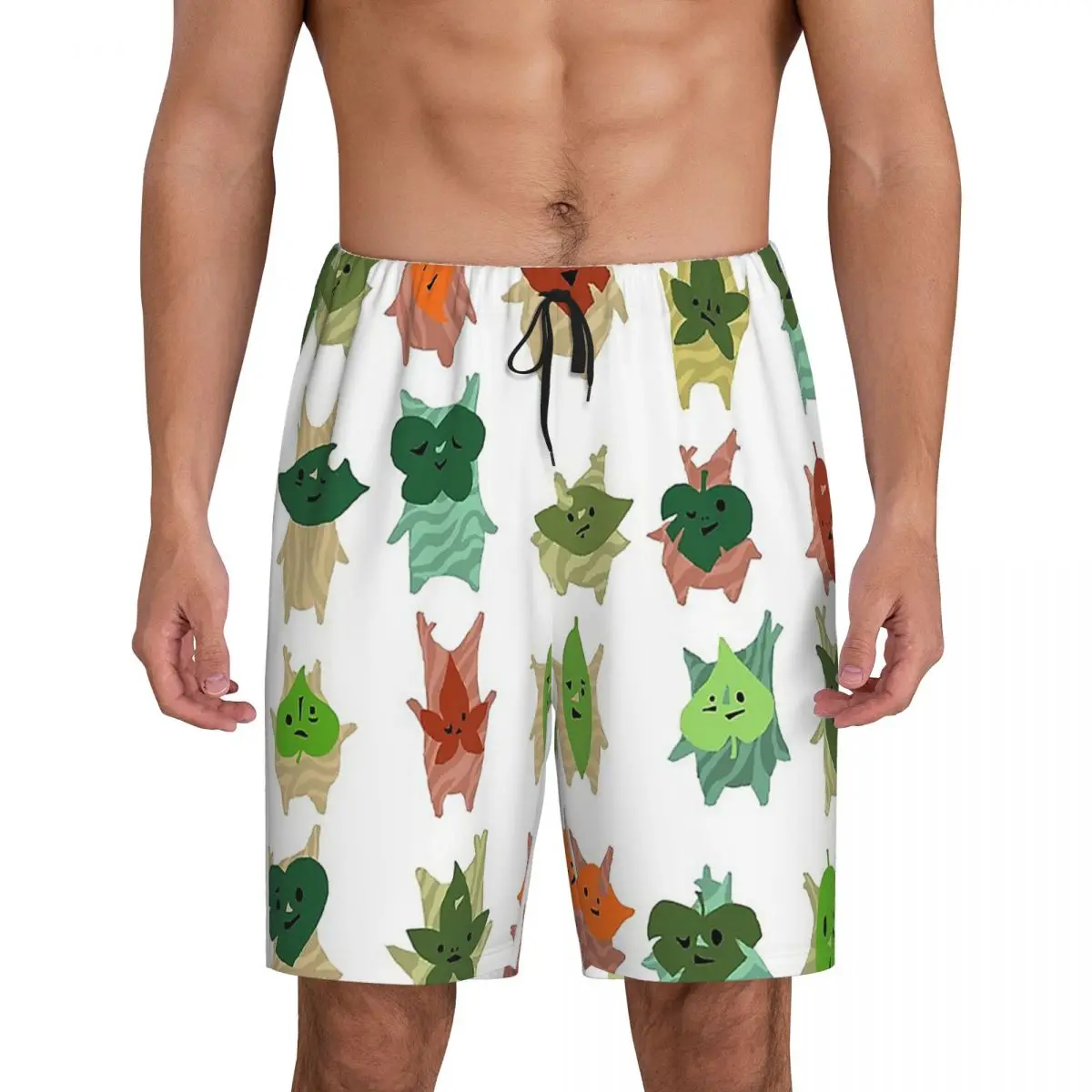 

Custom Yahaha! Koroks Short Pajama Pants Men Sleepwear Sleep Lounge Bottom Shorts Sleeping Pants
