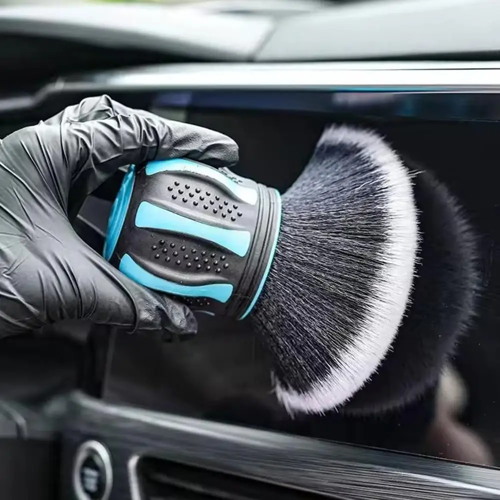 Ultra-Soft Detailing Brush for Car Cleaning High-Dense Durable Multi-Purpose Brush for Air Vent Dusting Interior Scrubbing