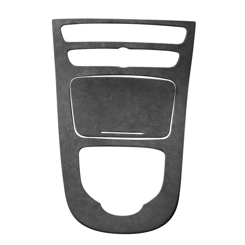 Suede For Mercedes Benz E Class W213 2016 2017 2018 Car Central Console Gear Shift Panel Trim Cover Protect Shell