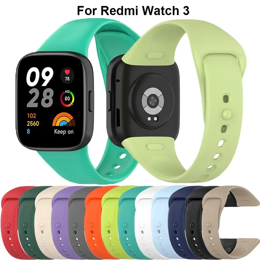 

WatchBand Strap For Redmi Watch 3 Original SmartWatch Band Silicone WristBand Bracelet For Xiaomi Redmi3 Belt Correa