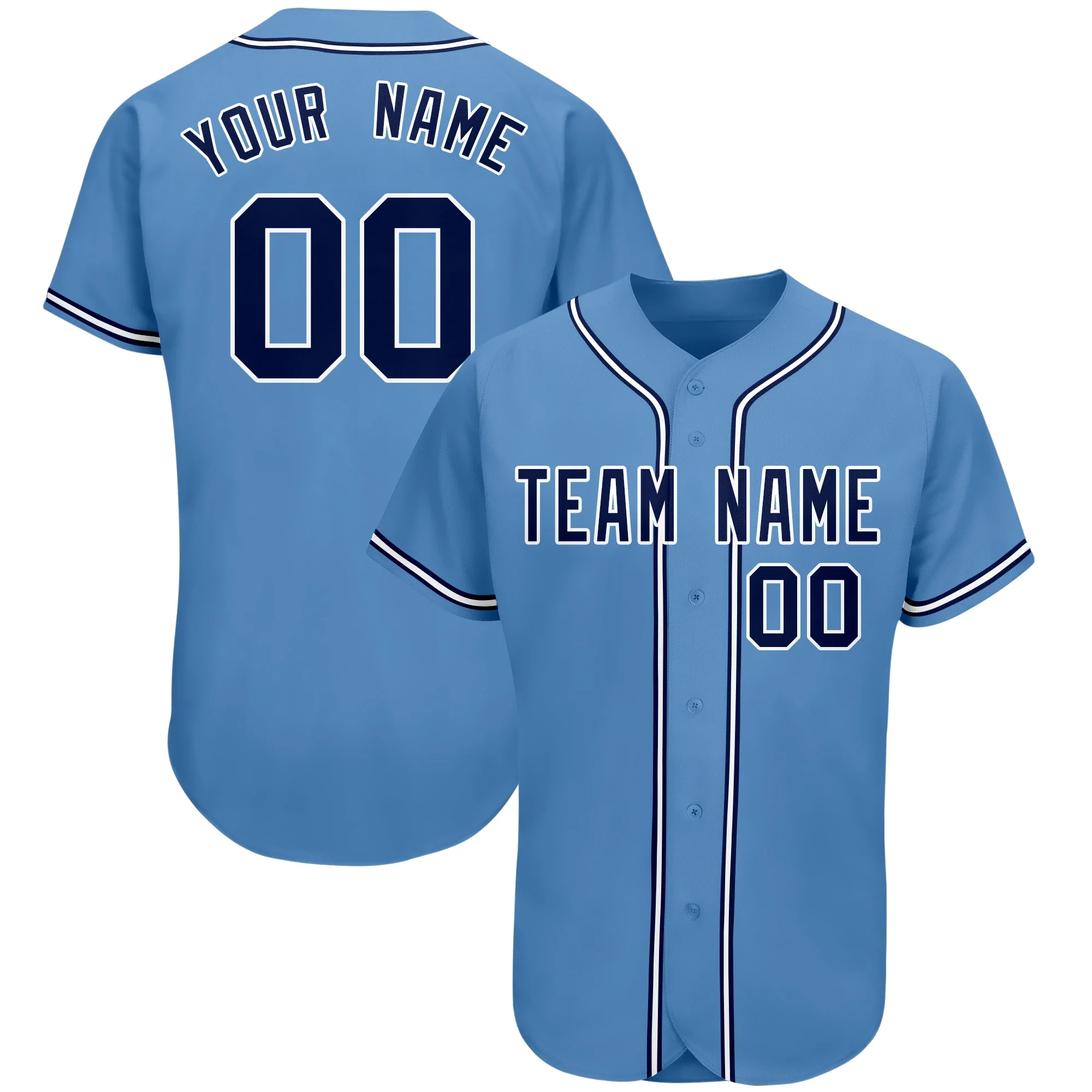 

Custom Baseball Jersey Full Sublimated Team Name/Numbers Fashion Button-down Tee Shirts for Men/Kids Outdoors Big size