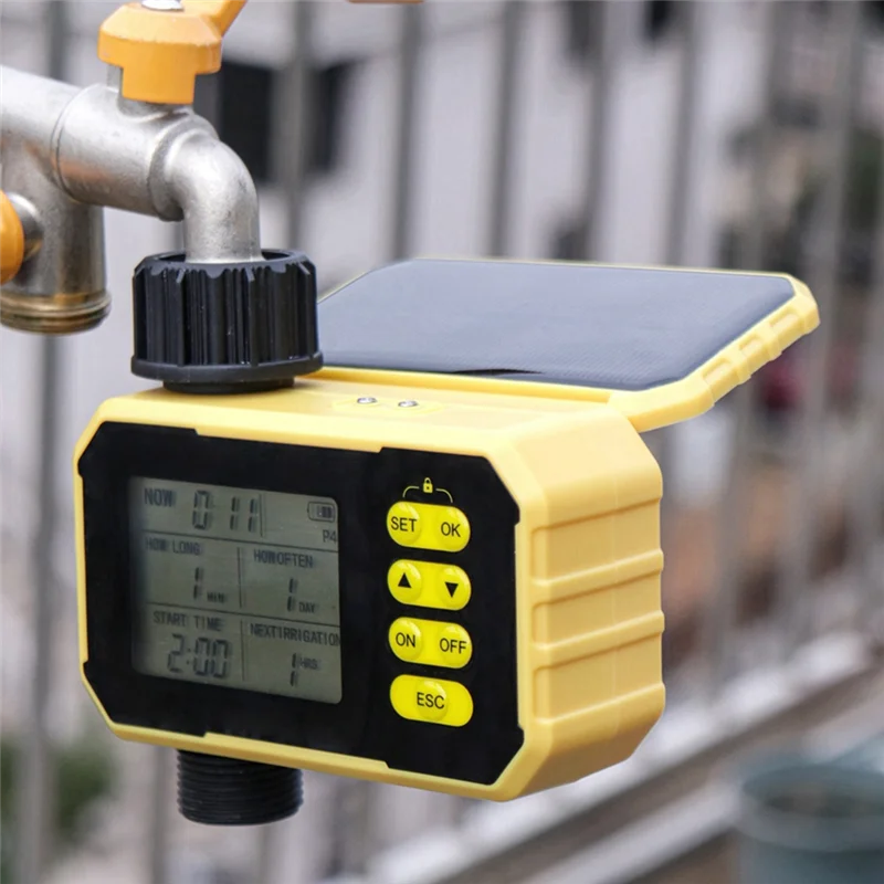 ABGN Контроллер солнечного орошения Умный садовый уличный кран, водяной клапан Садовый автоматический контроллер полива
