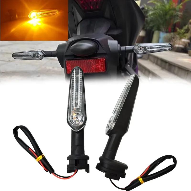 Motorcycle Mini LED Turn Signal Light Moto flashing Light clignotant Moto led For YAMAHA MT07 Tracer 700 XJ6 FZ6 MT09 900 MT10