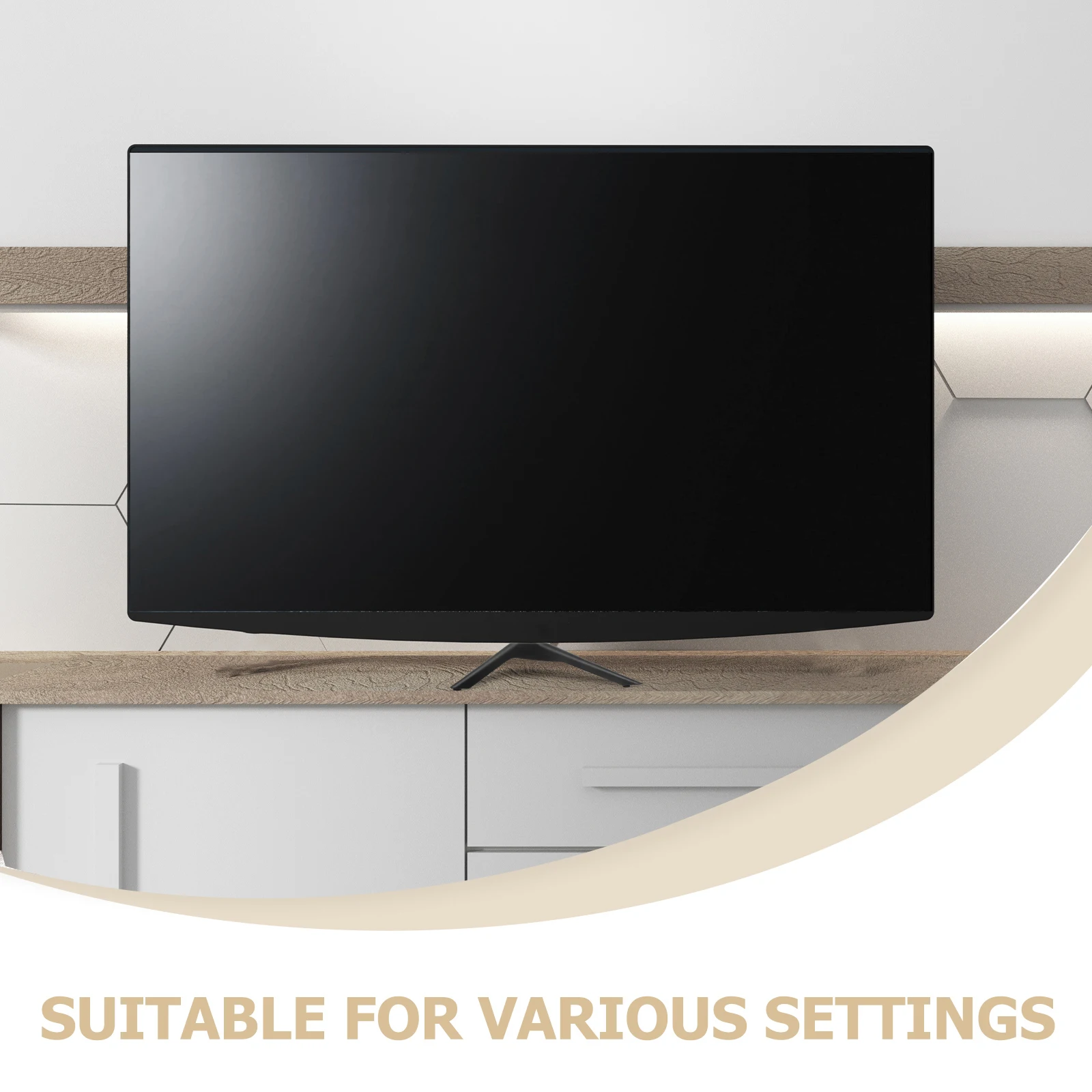 

1Pair Stand Base Replacement for 43-65 Inch Screens Heavy Duty Plastic Pedestal Feet Sturdy Tabletop Support Frame Universal