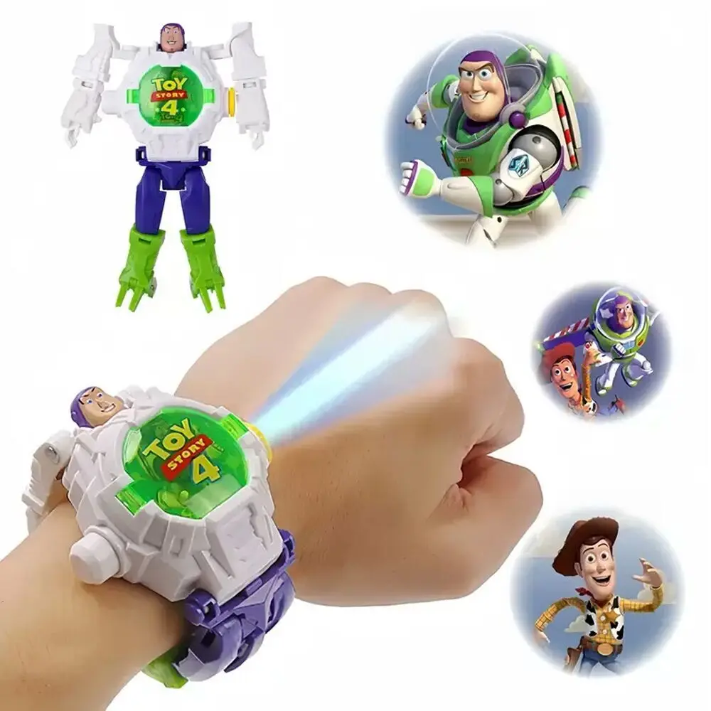 Cartoon  Captains Cool Children's Toy Fun Deformation Various Projection Electronic Watch Surprise Gift