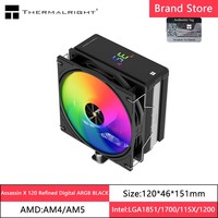 Thermalright Assassin X 120 R Digital ARGB CPU Cooler Temperature Display 4 Heat Pipes Air Cooler
