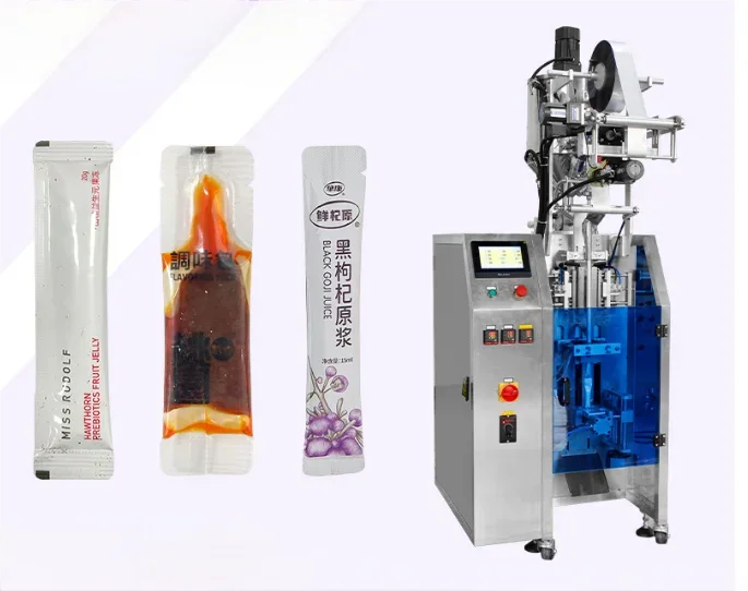 Full Automatic Sachet Strip Packing Machine Liquid Wet Pet Food Cat Dog Treat Strip Sachet Packaging Machine for Factory